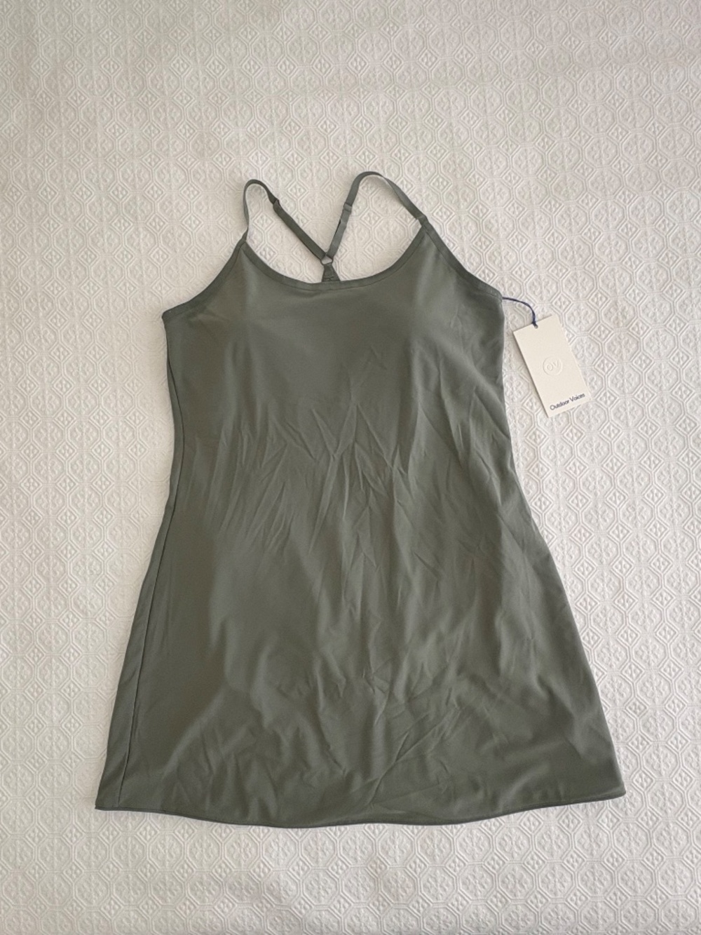 Outdoor Voices Exercise Dress Agave Green NWT Size XL Petite Friendly
